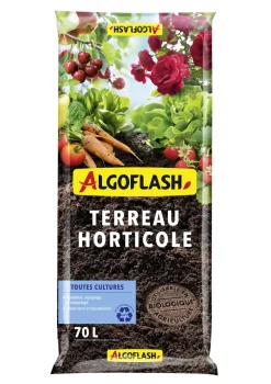 Terreau horticole UAB toutes cultures 70L ALGOFLASH