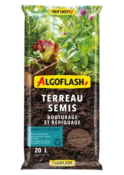 Terreau semis, bouturage, repiquage 20L ALGOFLASH