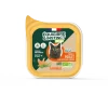 Terrine pour chat adulte Poulet/Petits Pois-Car. BIO 85g