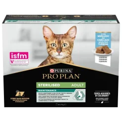 Terrine pour chat adulte stérilisé Cabillaud 10x75g