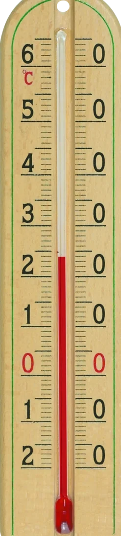 Thermomètre bois 22 cm