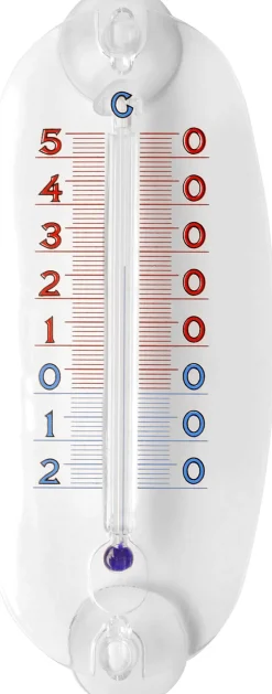 Thermomètre de fenêtre transparent