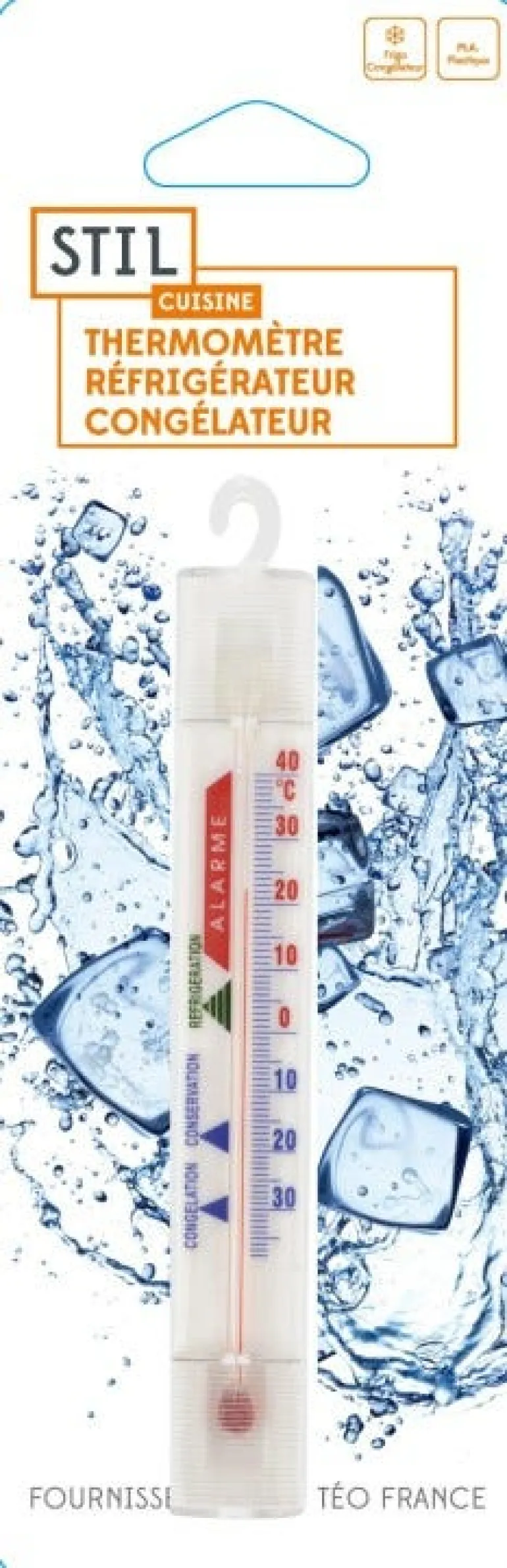 Thermomètre réfrigérateur /congélateur 13,5 cm
