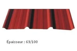 Tôle bac acier de couverture Novobac 1000 rouge tuile
