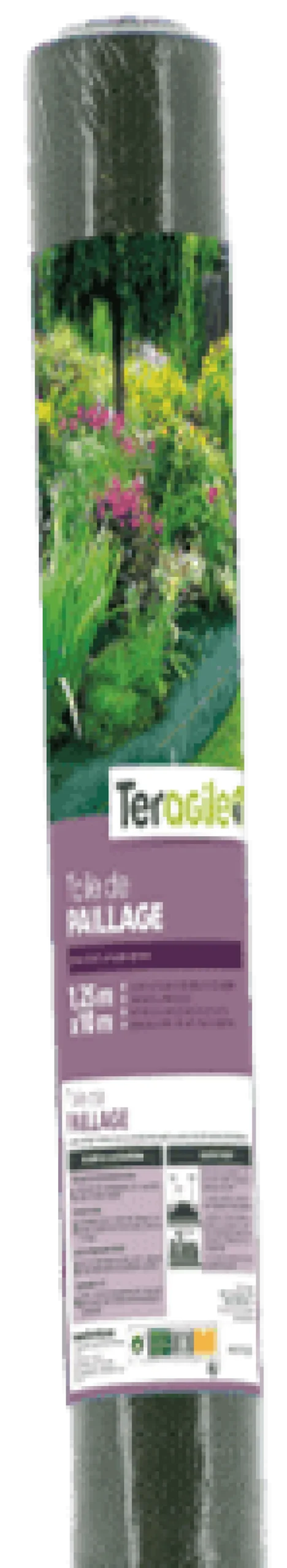 Toile de paillage 1,25 x 10 m vert TERAGILE