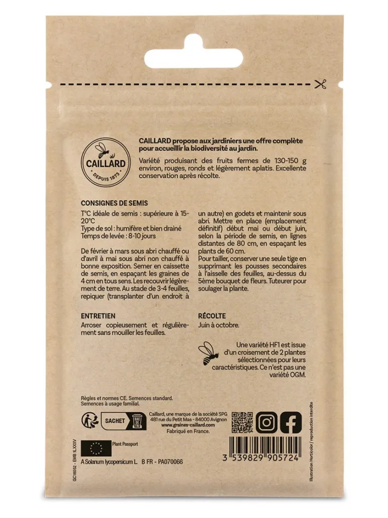 Tomate Adam Hf1 0,10g CAILLARD