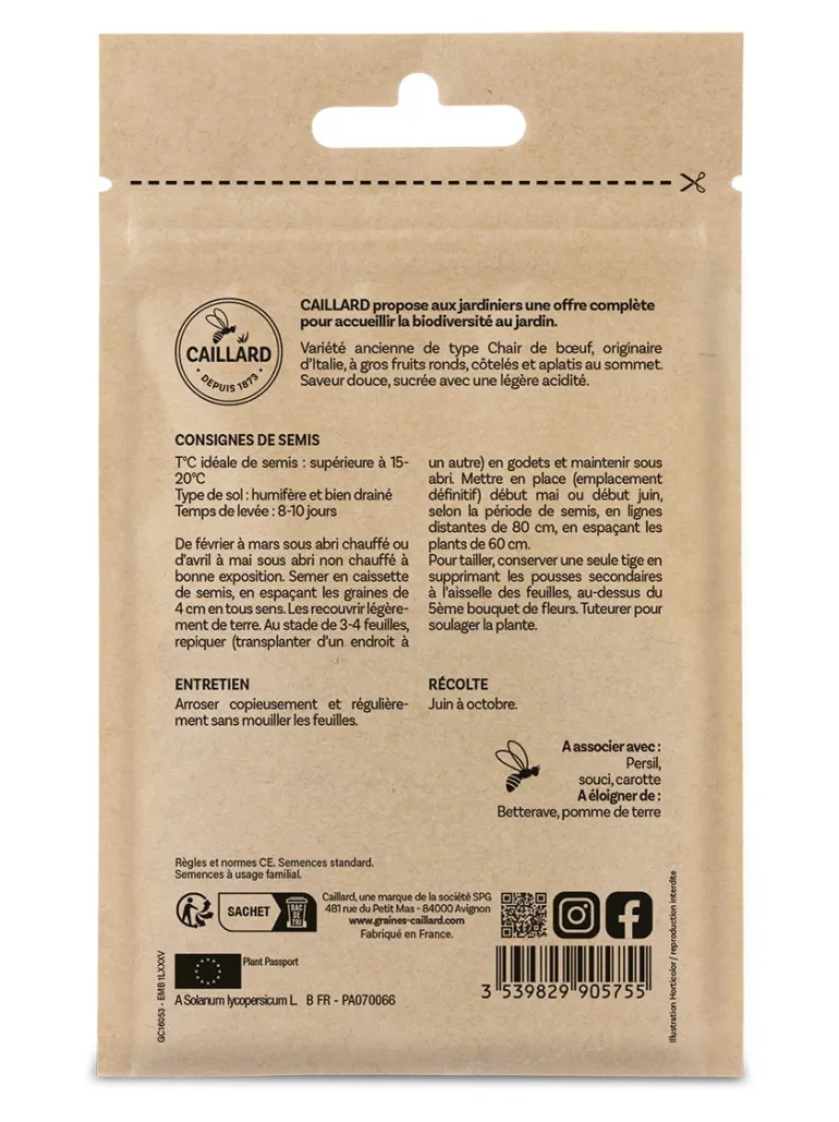Tomate Pantano Romanesco 2g CAILLARD