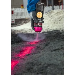 Traceur de chantier base solvant Trig-a-cap Extra Rouge Fluo