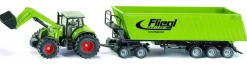 Tracteur Claas avec remorque