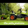 Tracteur Claas 2041C avec remorque et capot ouvrant