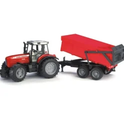 Tracteur Massey Ferguson 7480 + benne basculante 1/16ème