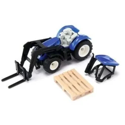 Tracteur New Holland avec fourche à palette