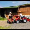 Tractopelle à pédales Massey Ferguson S8740 rouge remorque