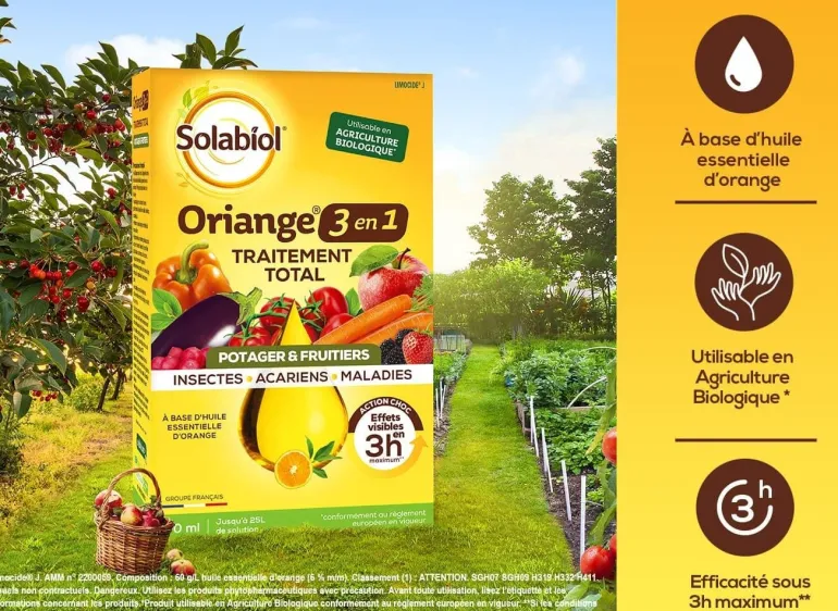 Traitement Total Oriange 3 en 1 potager 100ml SOLABIOL