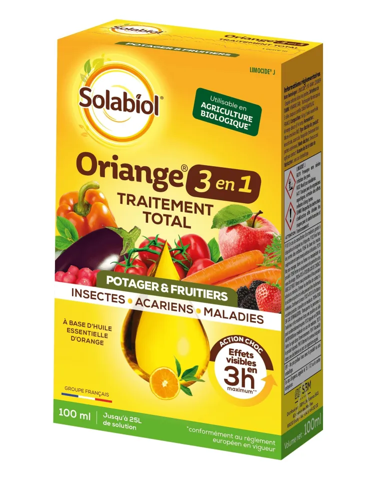 Traitement Total Oriange 3 en 1 potager 100ml SOLABIOL