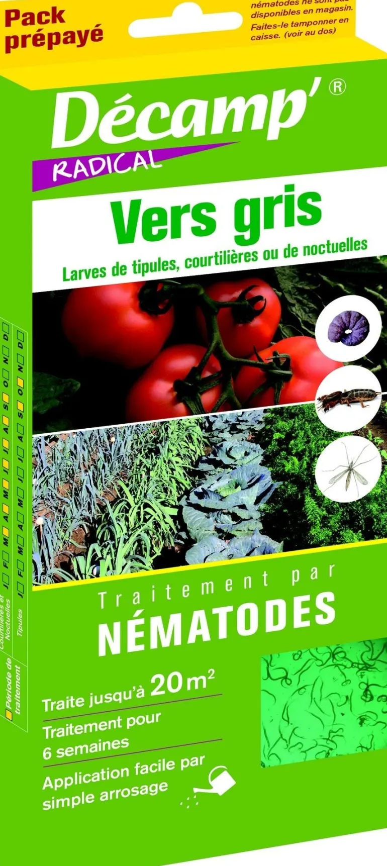 Traitement par nématodes contre les vers gris 20m²