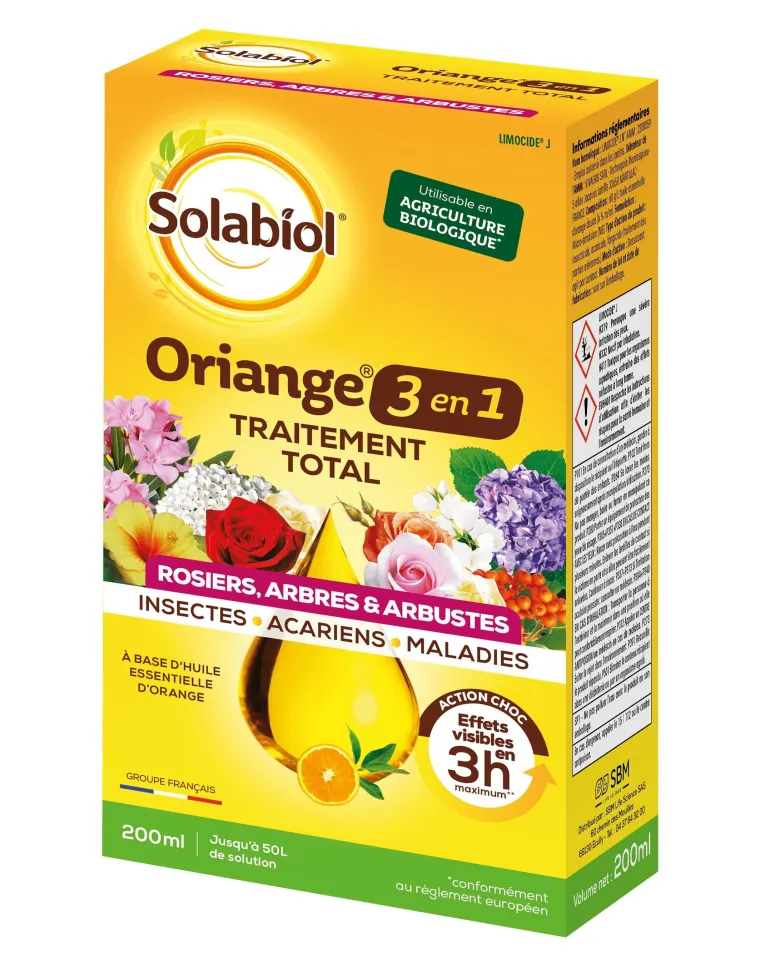 Traitement Total Oriange 3 en 1 ornemental 200ml SOLABIOL