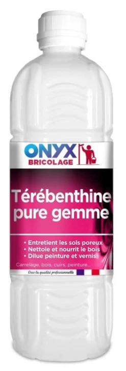 Térébenthine pure gemme bouteille de 1L ONYX