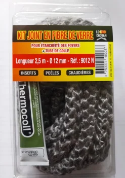 Tresse de fibre de verre noir Ø12mm + tube de colle 17ml