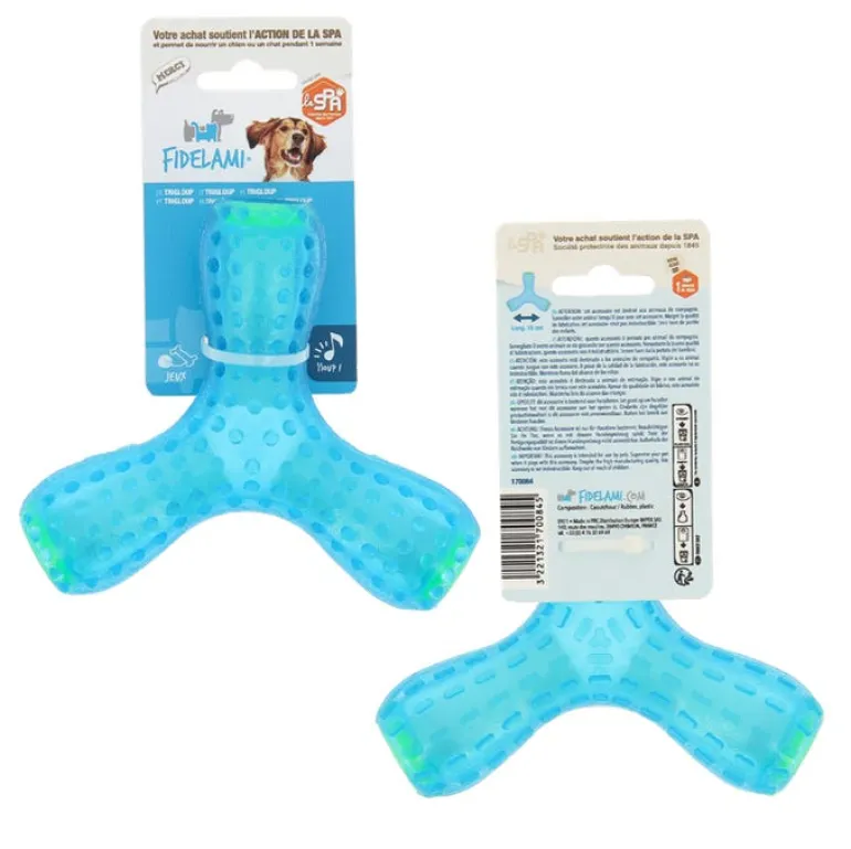 Trigloup sonore pour chien 15 cm