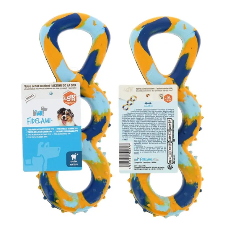 Trio anneau caoutchouc TPR 25 cm