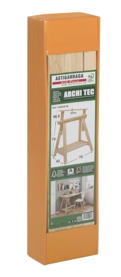 Tréteau Architec pin massif non vernis 70 à 98 cm