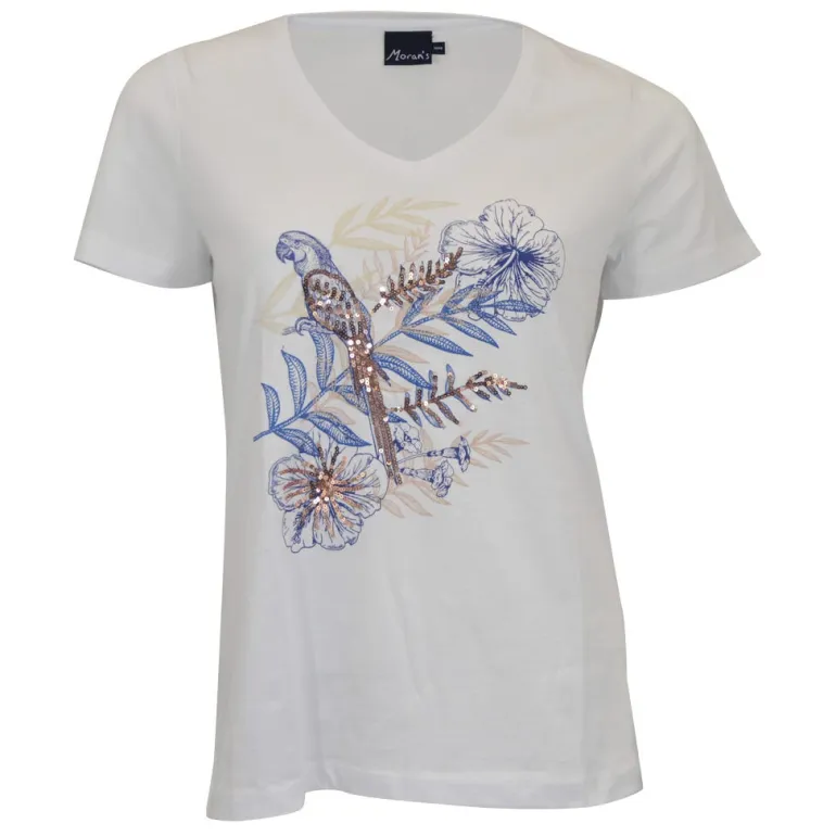 T-shirt femme Inelle blanc MORAN'S