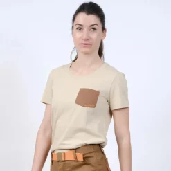 T-shirt manches courtes de travail Agathe Sable femme