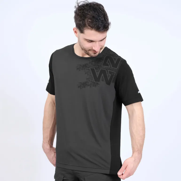 T-shirt manches courtes de travail Brisbane Titanium