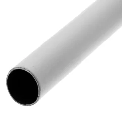 Tube de penderie rond Ø19x0,7mm acier plastifié blanc 1000mm