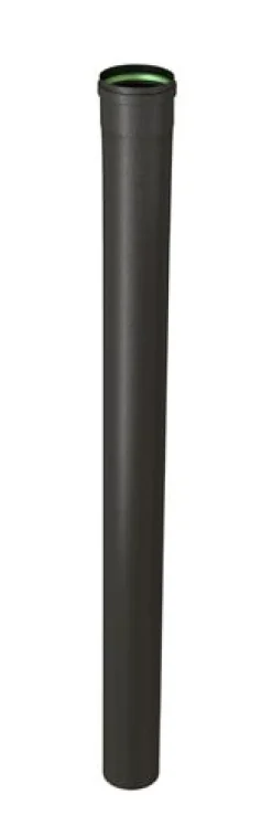 Tuyau 33cm noir mat Ø80mm + joint viton