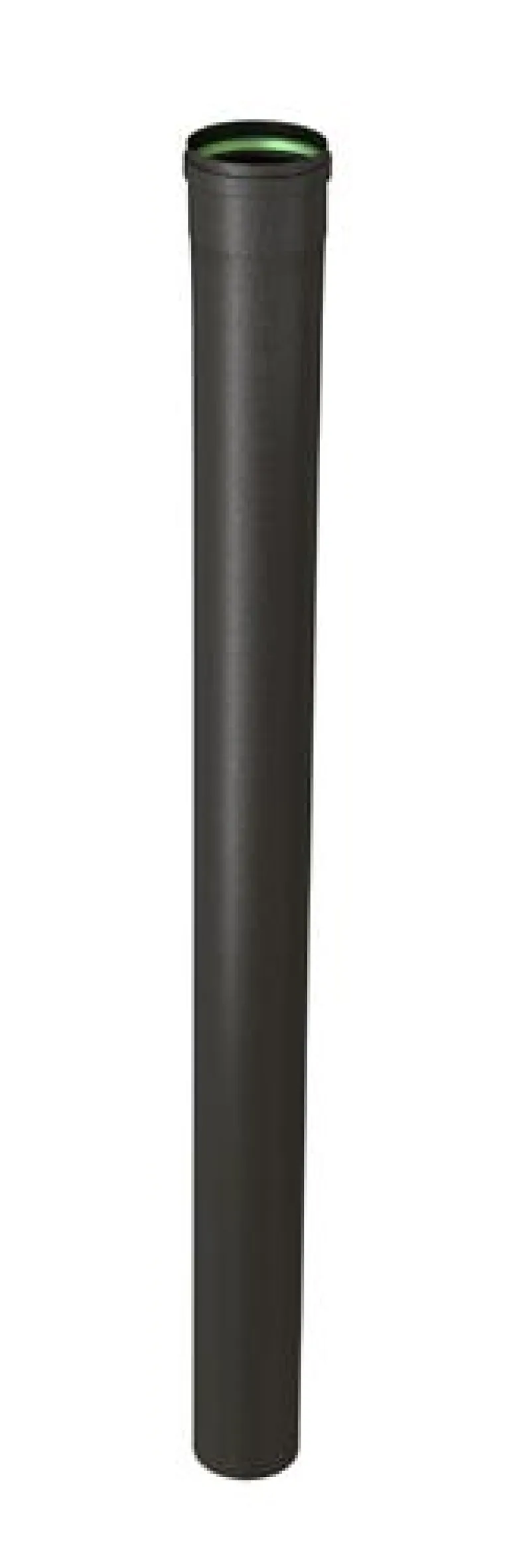 Tuyau 100cm noir mat Ø80mm + joint viton