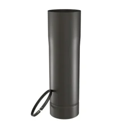 Tuyau coulissant + bague réglable noir mat Ø180mm