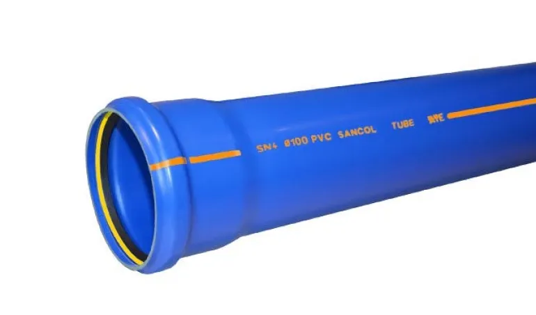 Tuyau PVC à joint renforcé Sancol Ø100mm 2m
