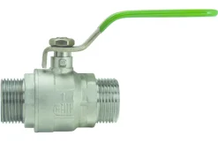 Vanne à shère 1/4T. NF manette longue double mâle M1/2