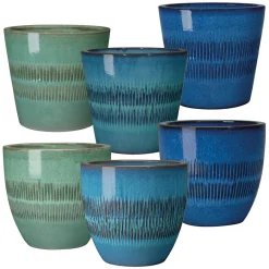 Vase incas Ø36xH32cm modèles+coloris assortis-l'unité