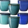 Vase Azulejos bleu Ø28 cm 9,5L DEROMA - Vendu à l'unité