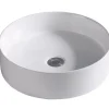 Vasque céramique ronde à poser Mona Ø39,5cm blanc