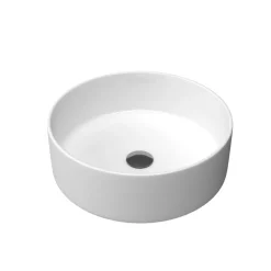 Vasque à poser ronde blanche AURLANE