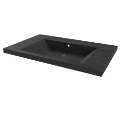 Vasque Steel résine noire effet pierre AURLANE