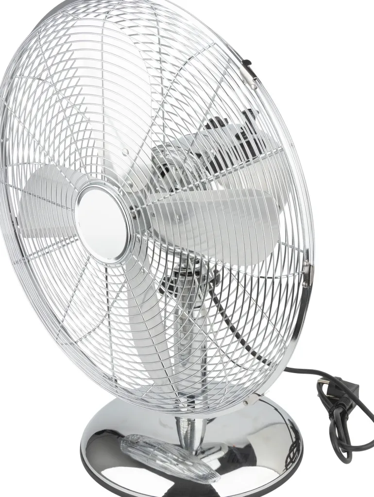 Ventilateur de table Boras chromé Ø40cm 50W VOLTMAN