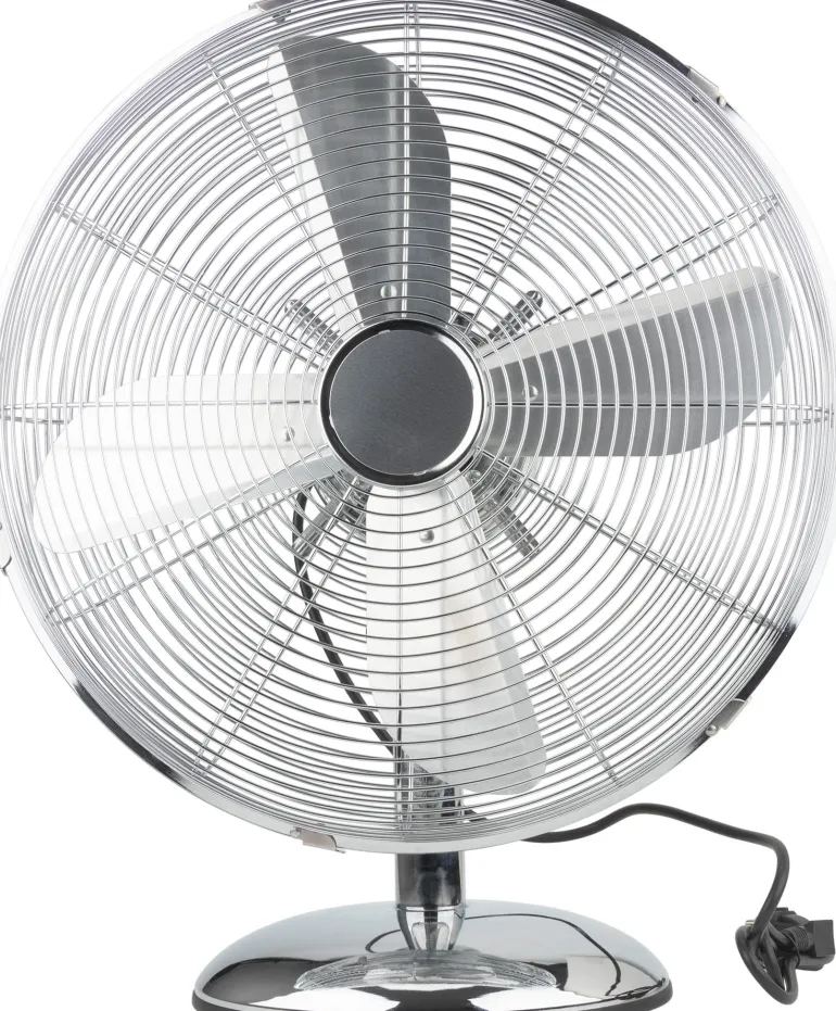 Ventilateur de table Boras chromé Ø40cm 50W VOLTMAN