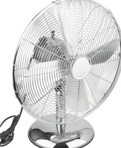 Ventilateur de table Boras chromé Ø40cm 50W VOLTMAN
