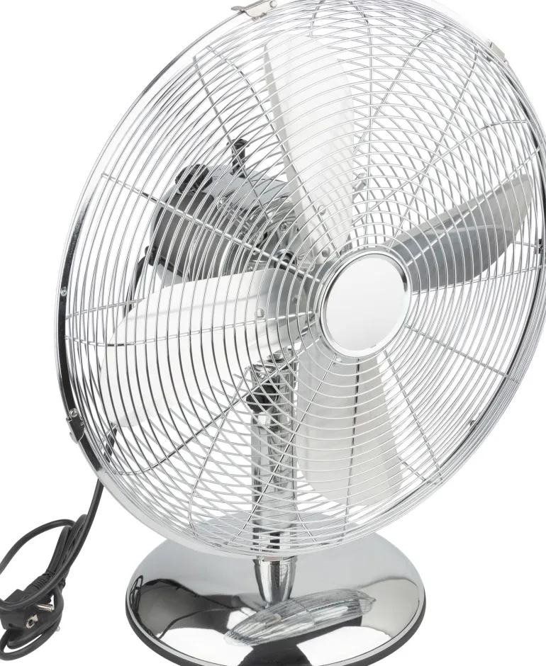 Ventilateur de table Boras chromé Ø40cm 50W VOLTMAN
