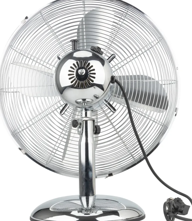 Ventilateur de table Boras chromé Ø40cm 50W VOLTMAN