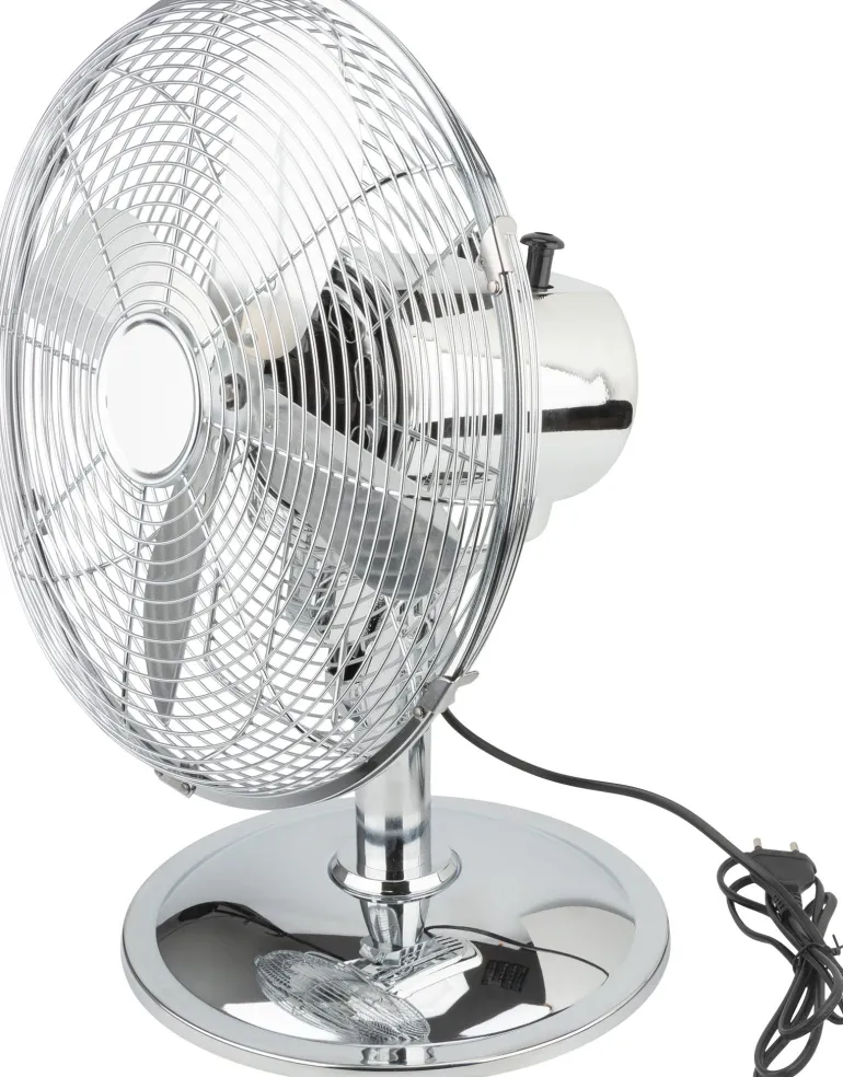 Ventilateur de table Boreas chromé Ø30cm 40W VOLTMAN