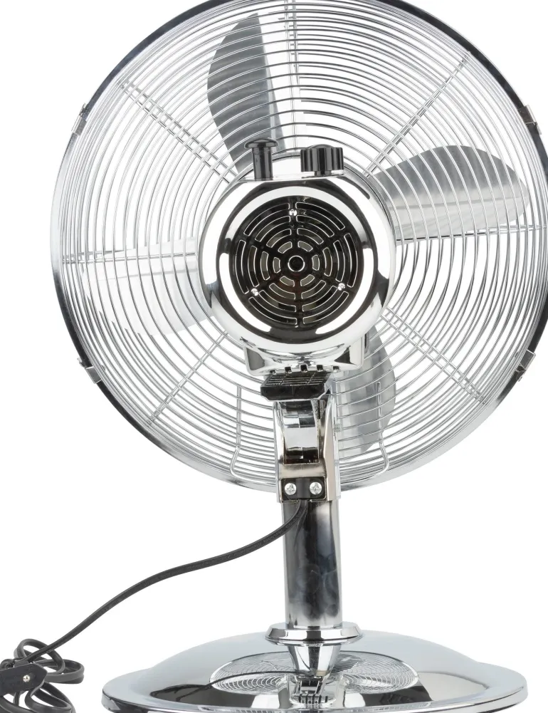 Ventilateur de table Boreas chromé Ø30cm 40W VOLTMAN