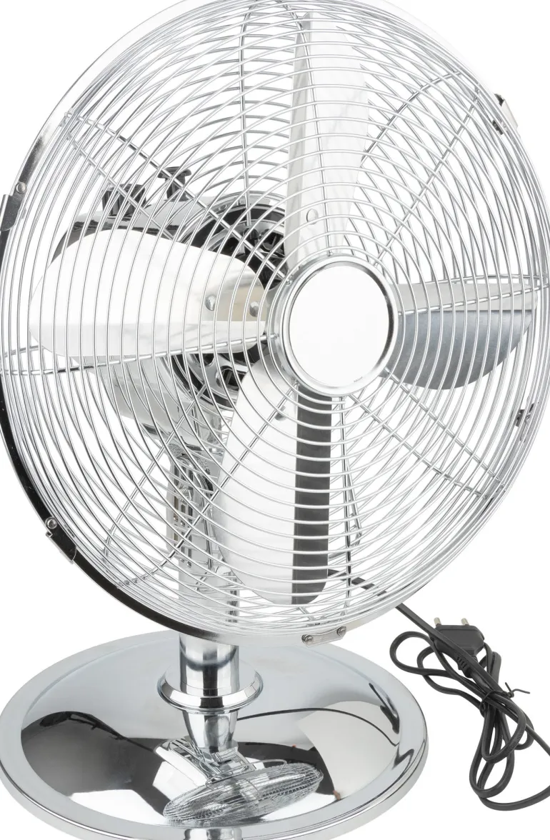Ventilateur de table Boreas chromé Ø30cm 40W VOLTMAN