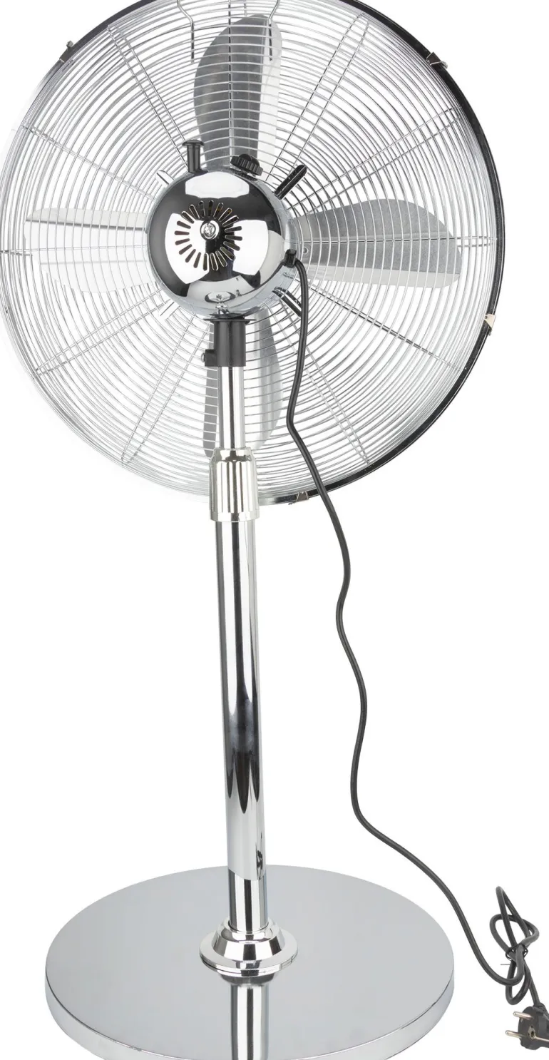 Ventilateur sur pied Boreas chromé Ø45cm 60W VOLTMAN