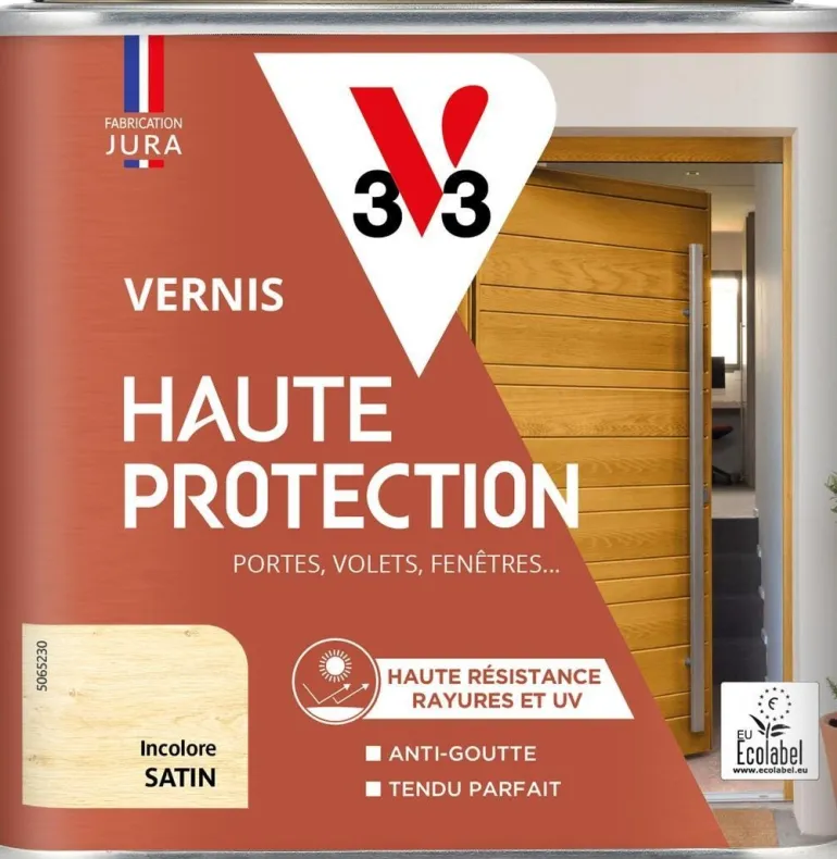 Vernis bois extérieur haute protection incolore 0,5L V33